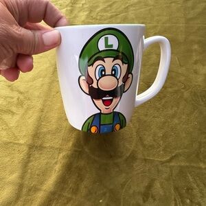 Character Mug with Green and White Design